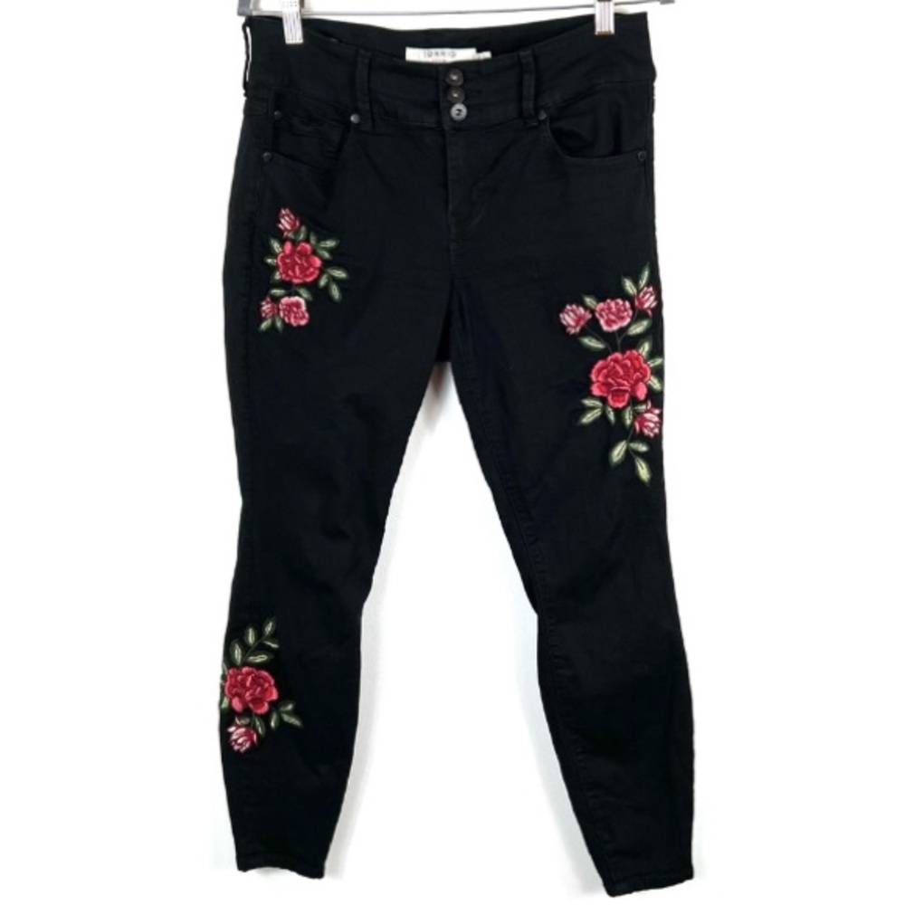 Torrid Floral Embroidered Jeggings